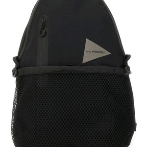 앤드원더 20L 데이팩 로고 프린트 블랙 백팩 pe/co
