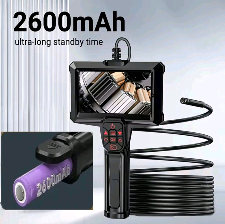 [새상품] 5M 사진,녹화 4.3인치 고화질 듀얼내시경카메라 SD 충전지교체식 배관검사 누수탐지--3