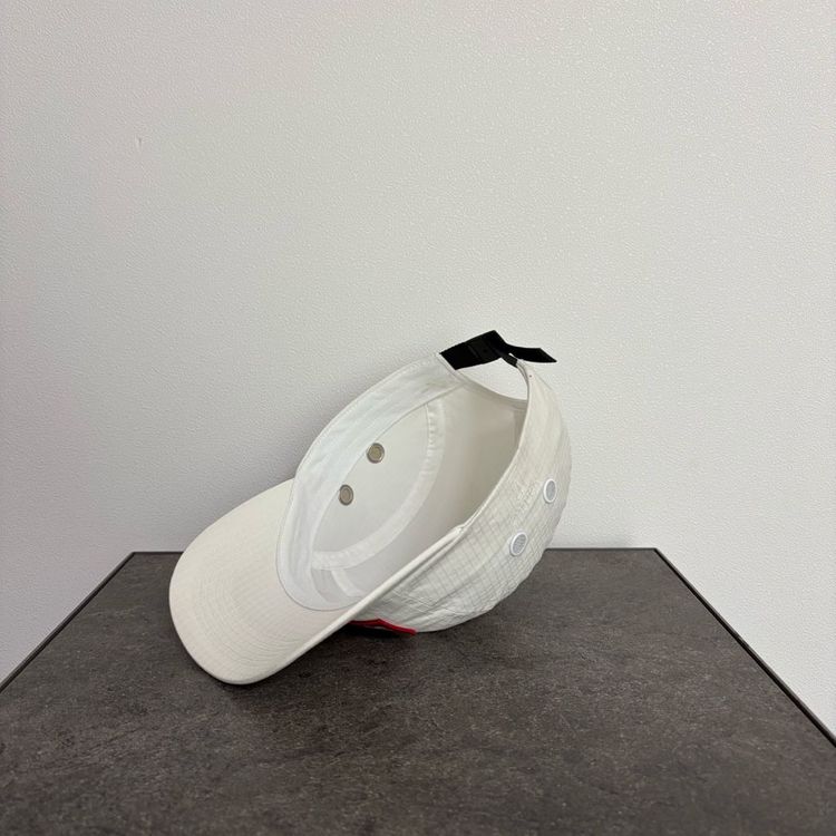 (OS) 슈프림 박스로고 캠프캡 모자 벤틸 벤타일 화이트--5