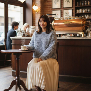 (새상품)66.LiLi Rona 뽀글이 크롭니트