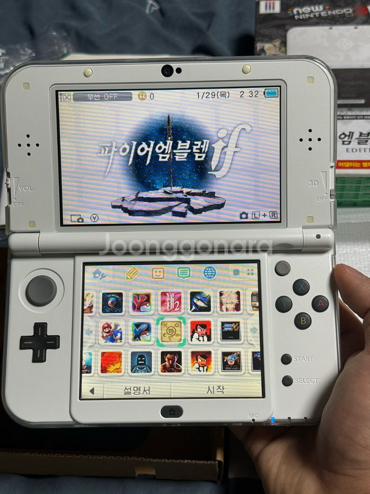뉴 닌텐도 3DS XL 파이어엠블렘 에디션 (한정판) 팝니다--6