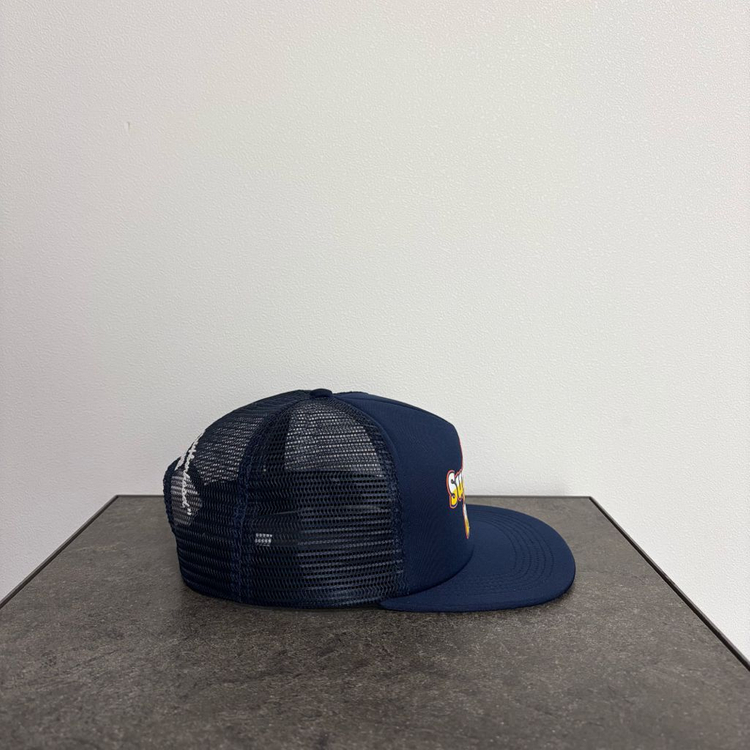 (OS) 슈프림 6패널 볼캡 모자 비프 네이비--2