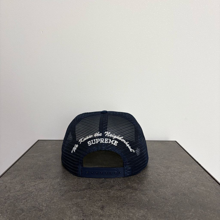 (OS) 슈프림 6패널 볼캡 모자 비프 네이비--3