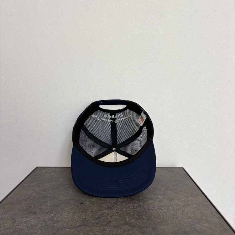 (OS) 슈프림 6패널 볼캡 모자 비프 네이비--4