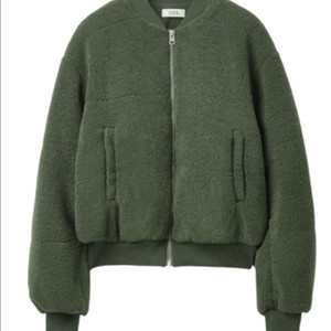 COS 코스 크롭 테디 봄버 자켓