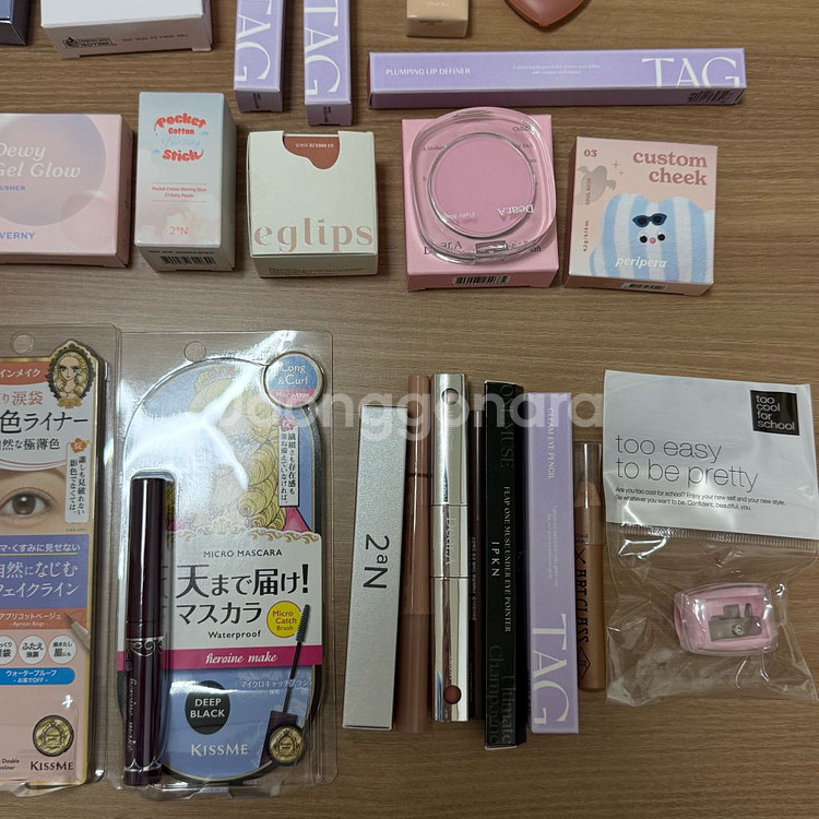 힌스 디어에이 태그 키핀터치 투에이엔 투쿨포스쿨 쿠션 틴트 블러셔 팩트--5