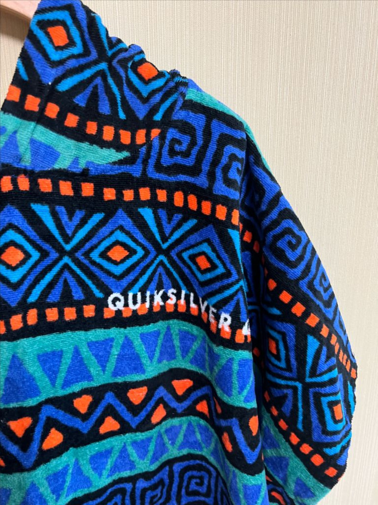 퀵실버 판초타월 수영 후드가운--2