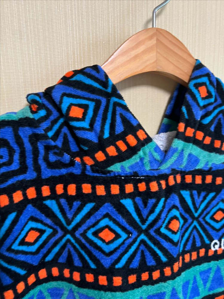 퀵실버 판초타월 수영 후드가운--3