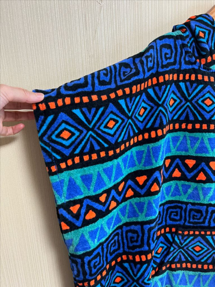 퀵실버 판초타월 수영 후드가운--4