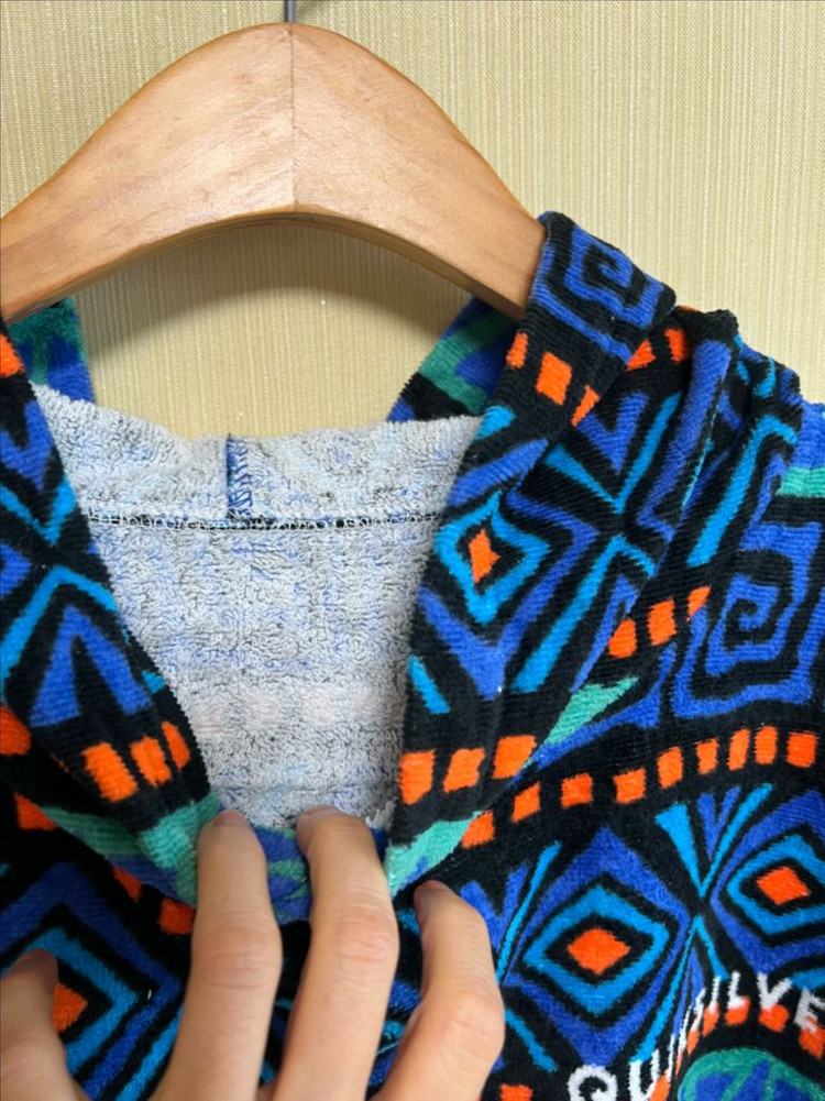 퀵실버 판초타월 수영 후드가운--6