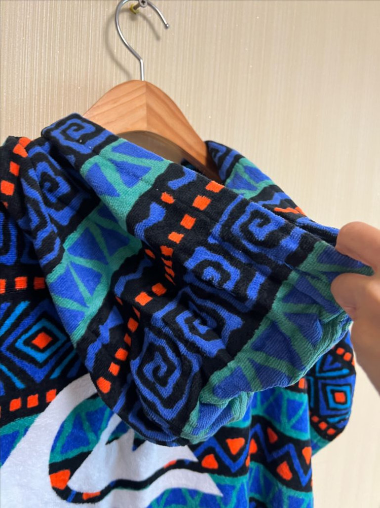 퀵실버 판초타월 수영 후드가운--7