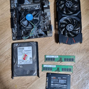 고성능 게이밍 데스크탑 부품 세트 이미지