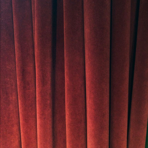 버건디 벨벳 커튼 (레일형)