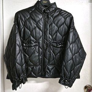 자라 레더 퀼팅 패딩 자켓