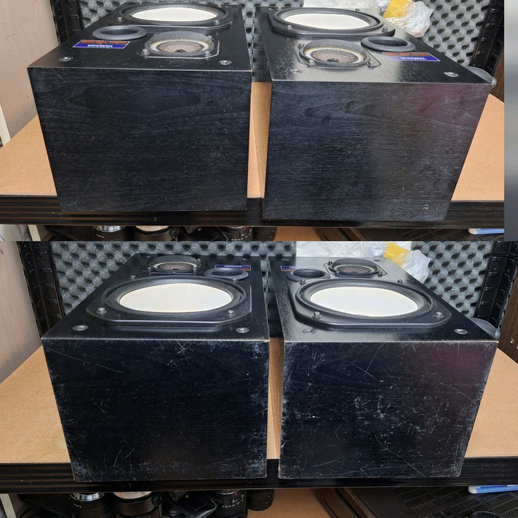 야마하 YAMAHA NS-018 스피커 /빈티지 모니터 오디오명기 대형 레트로 오디오 카페 매장 앤틱 사운드 이미지