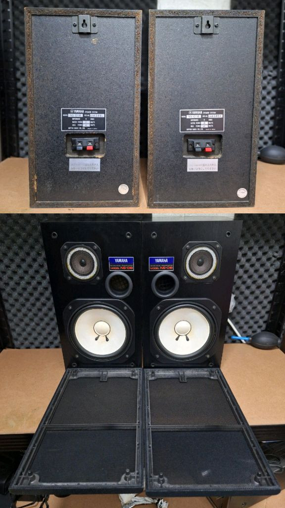 야마하 YAMAHA NS-018 스피커 /빈티지 모니터 오디오명기 대형 레트로 오디오 카페 매장 앤틱 사운드 이미지