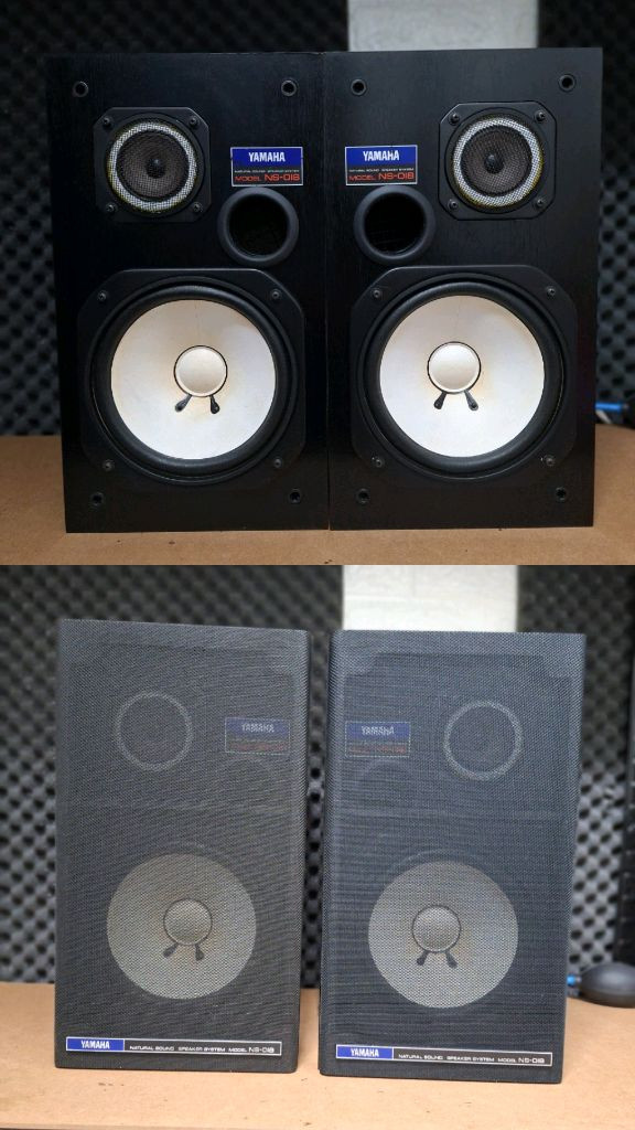 야마하 YAMAHA NS-018 스피커 /빈티지 모니터 오디오명기 대형 레트로 오디오 카페 매장 앤틱 사운드 이미지