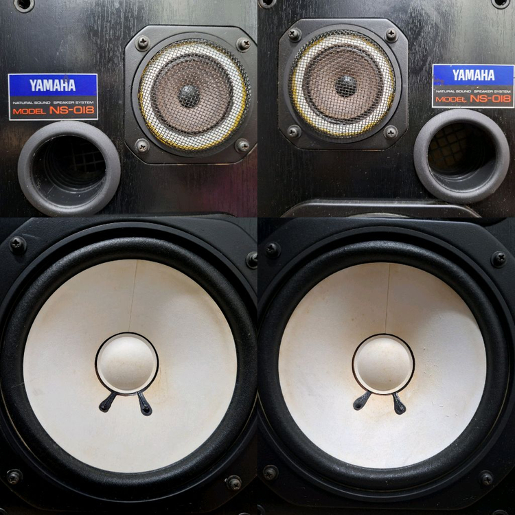 야마하 YAMAHA NS-018 스피커 /빈티지 모니터 오디오명기 대형 레트로 오디오 카페 매장 앤틱 사운드 이미지