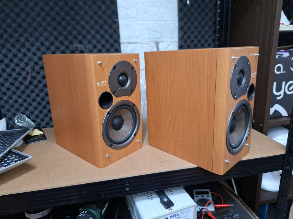 70w 빈티지 중형 스피커 온쿄 d-sx7 레트로 앤틱 카페 가게 오디오 매장 인테리어 니어필드 이미지