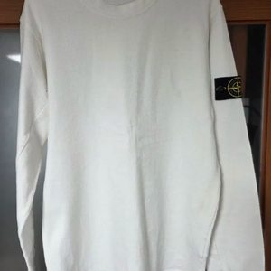 [L]스톤아일랜드 화이트 롱슬리브 맨투맨