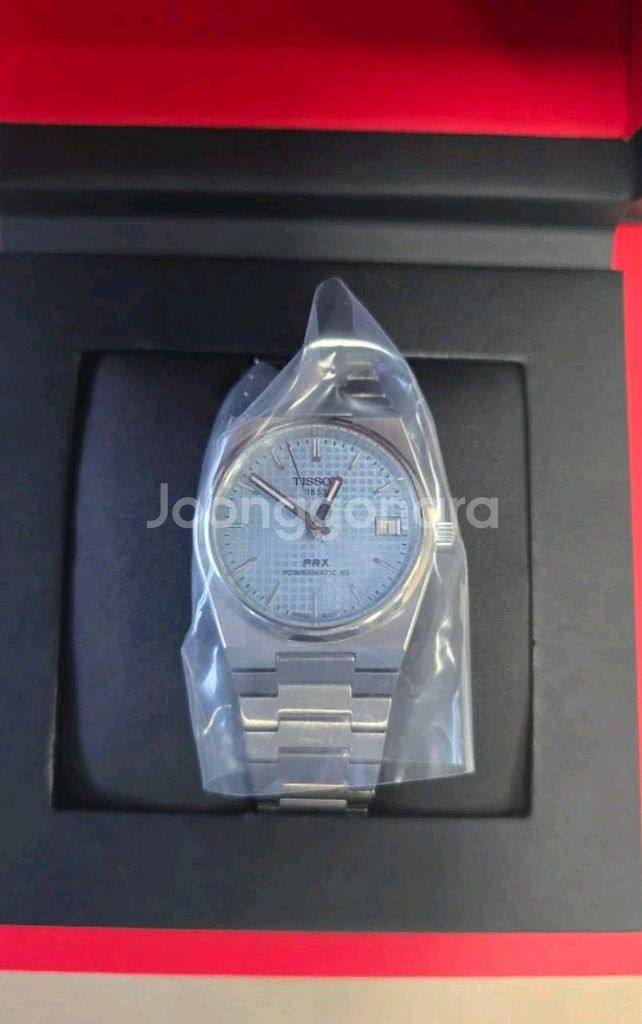 티쏘 PRX 파워매틱 80 아이스블루 풀박스 이미지