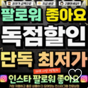 인스타 팔로워 판매&인스타 팔로워 판매 용돈벌이 ㅍㅍ