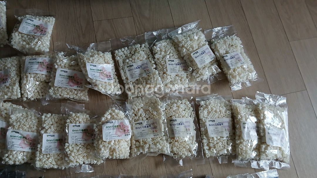 디폼블럭 6mm, 8mm 혼합 58봉지/ 흰색 노랑 파랑 검정만 있어요.--4