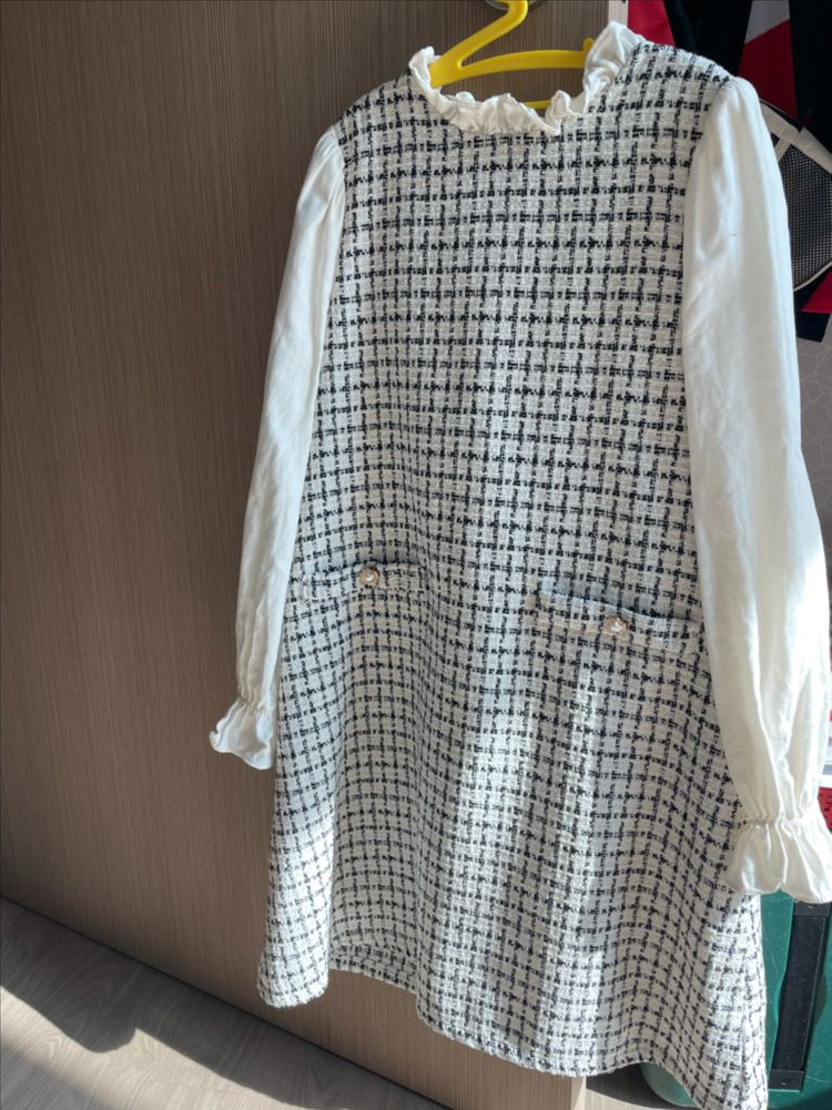 베베테일러 트위드 원피스 140--1