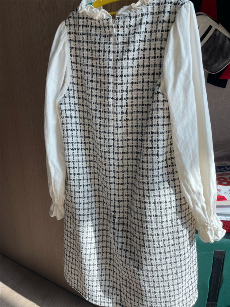 베베테일러 트위드 원피스 140--2