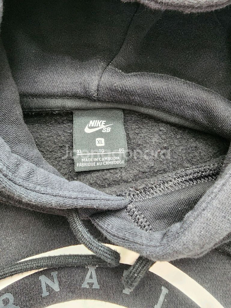 NIKE 나이키 기모 후드 티셔츠 팜. XL(105)사이즈 블랙 후드티--4
