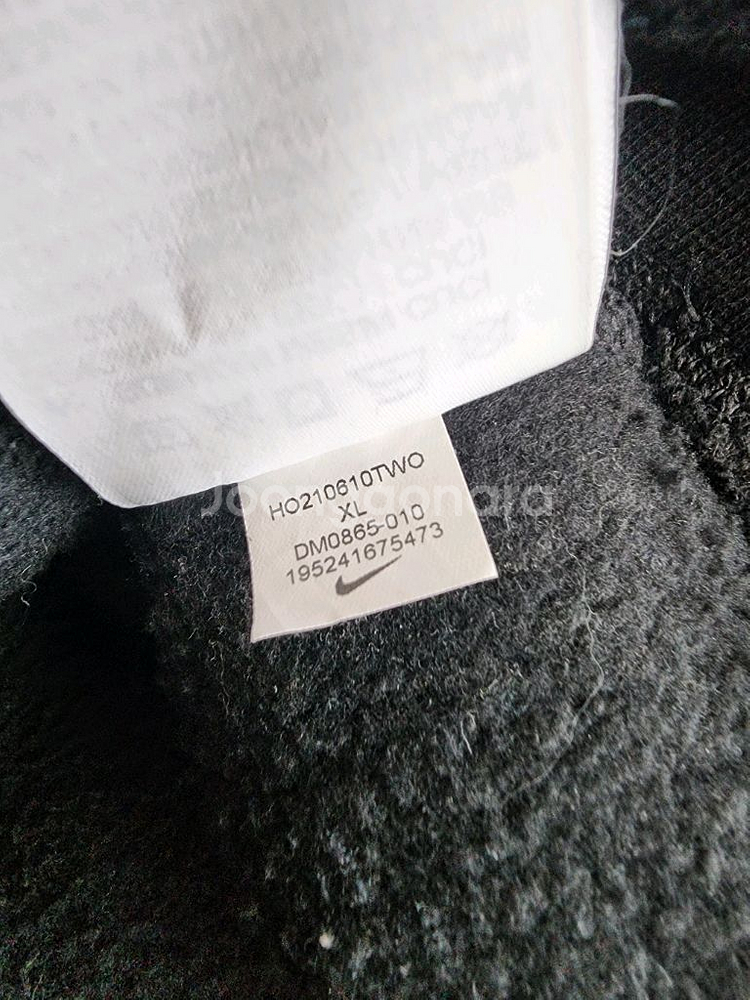 NIKE 나이키 기모 후드 티셔츠 팜. XL(105)사이즈 블랙 후드티--9