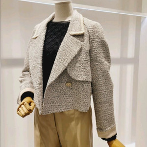 잇미샤 트위드 그레이 자켓 새제품