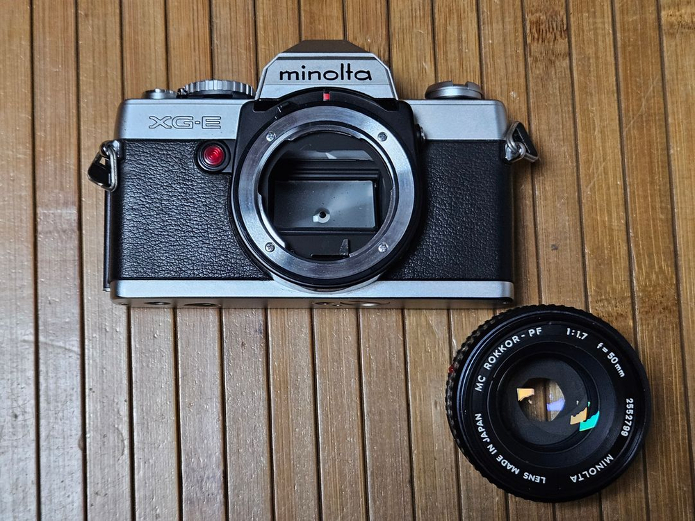 미놀타사의 필름카메라 Minolta XG-E 판매--2