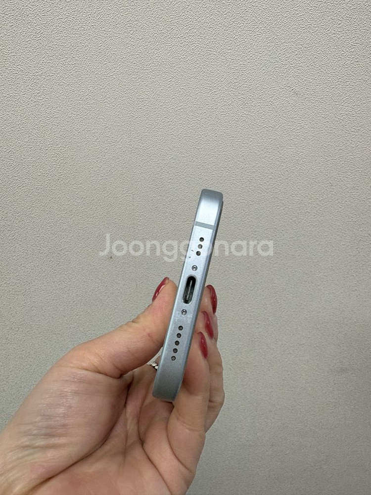 (부산중고폰) 아이폰15 블루 128기가 공기계 판매해요--4