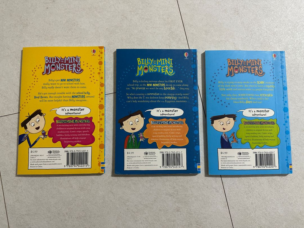 billy and the mini monsters 3권 영어원서 미국구입 이미지