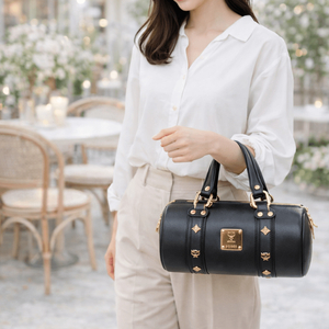 미사용 MCM 정품 보스턴 원통 토트백 숄더백 겸용 이미지