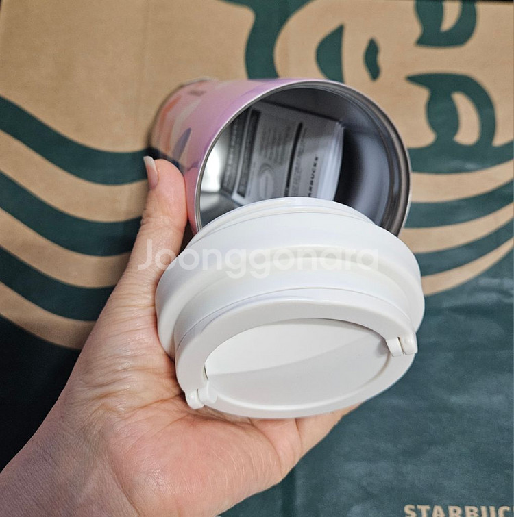 새상품S급]스타벅스 화이트데이 러브 인 패리스 엘마 텀블러 473ml--6