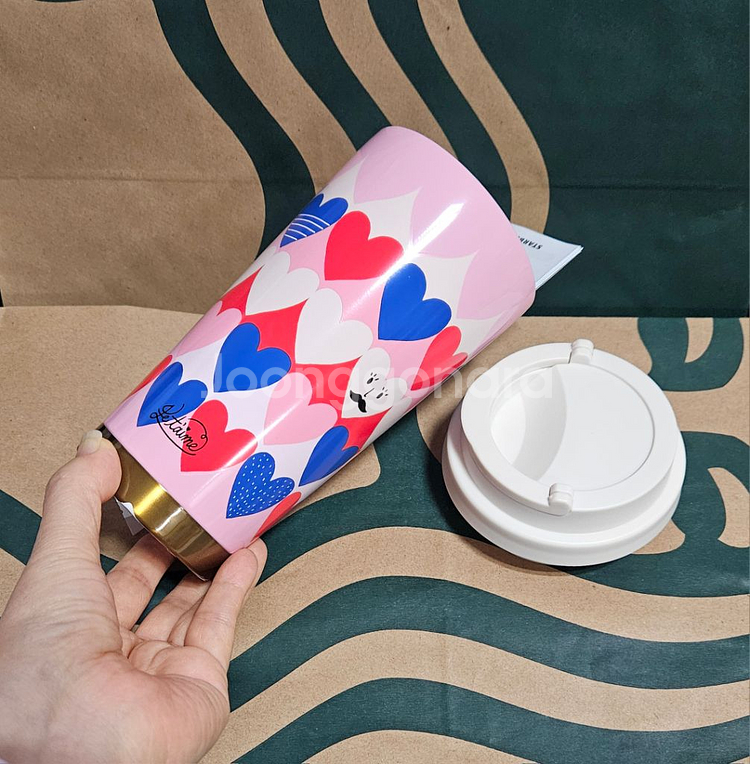 새상품S급]스타벅스 화이트데이 러브 인 패리스 엘마 텀블러 473ml--8