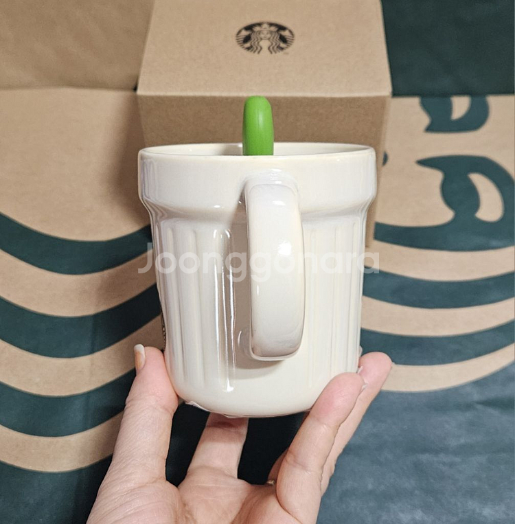 새상품S급]스타벅스 플라워 마켓 다육이 머그 237ml--2