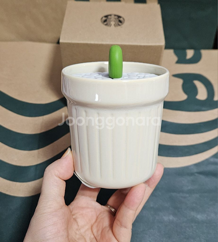 새상품S급]스타벅스 플라워 마켓 다육이 머그 237ml--4