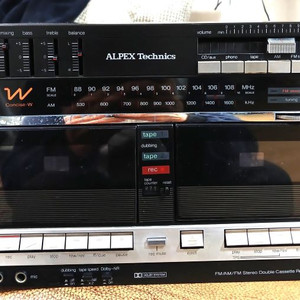 빈티지 알펙스 테크닉스 앰프 리시버카세트턴테이블 이미지