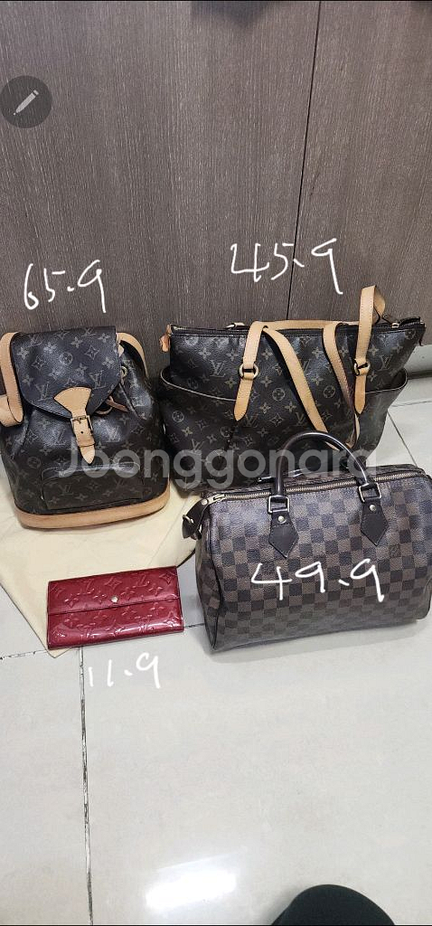 루이비통 백팩.숄더백.스피디30 등 가방정리--3