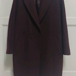 LIST 리스트 버건디 울 코트 66사이즈