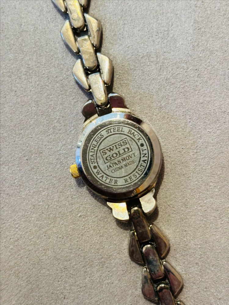 Swiss Gold 여성용 빈티지 쿼츠 시계--3
