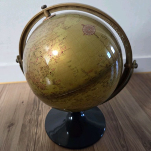 [택포]지구본 골드컬러지구본