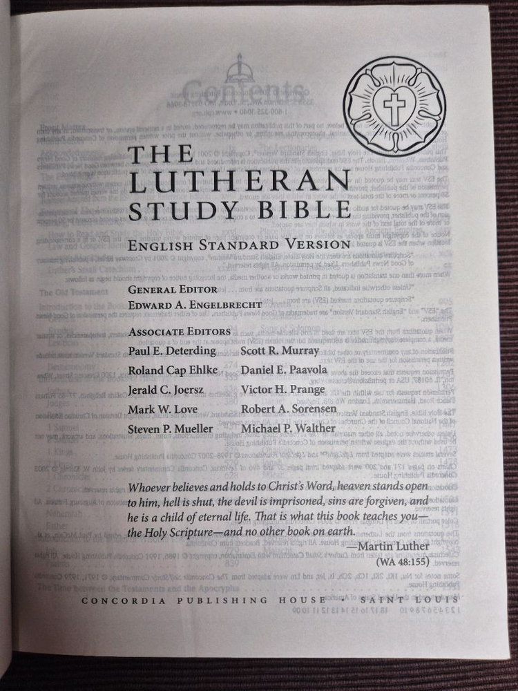 루터교 영어 주석 성경--1