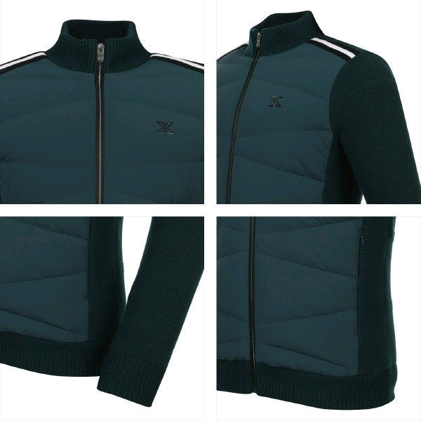 (폐업창고정리) JDX 남성 골프 니트 덕 다운 점퍼 (X1RWSCM04)--2