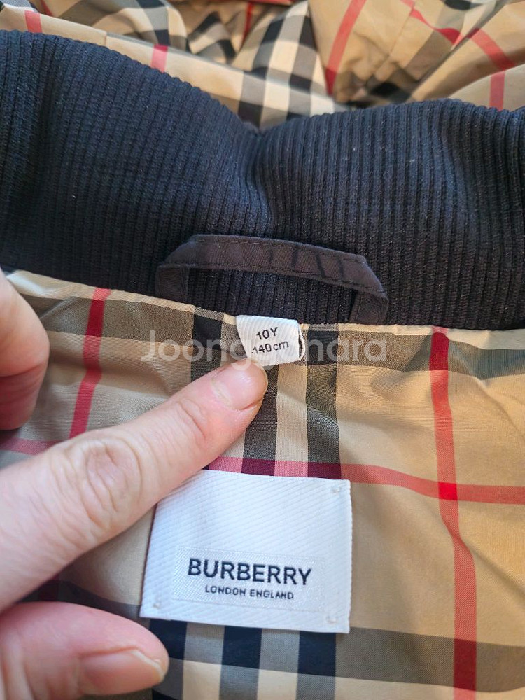 버버리키즈패딩10y--4