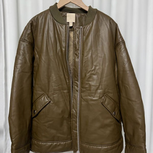 H&M 비스코스 레더 자켓