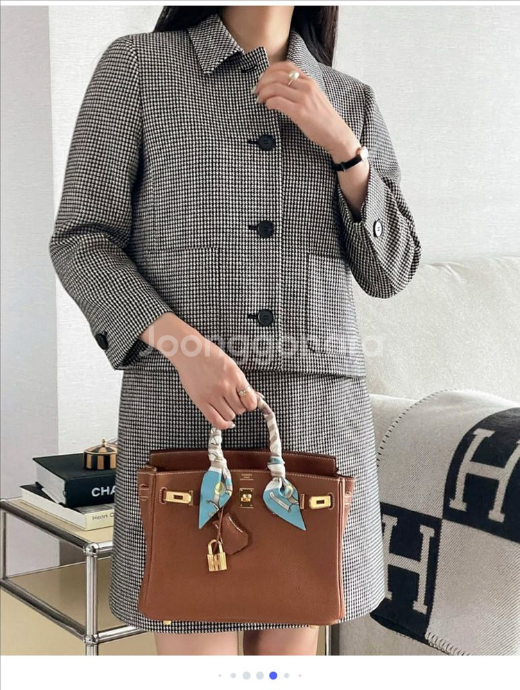 샤팽르레브 하운드투스 자켓 미니스커트 셋업 (m/66) 새상품--1